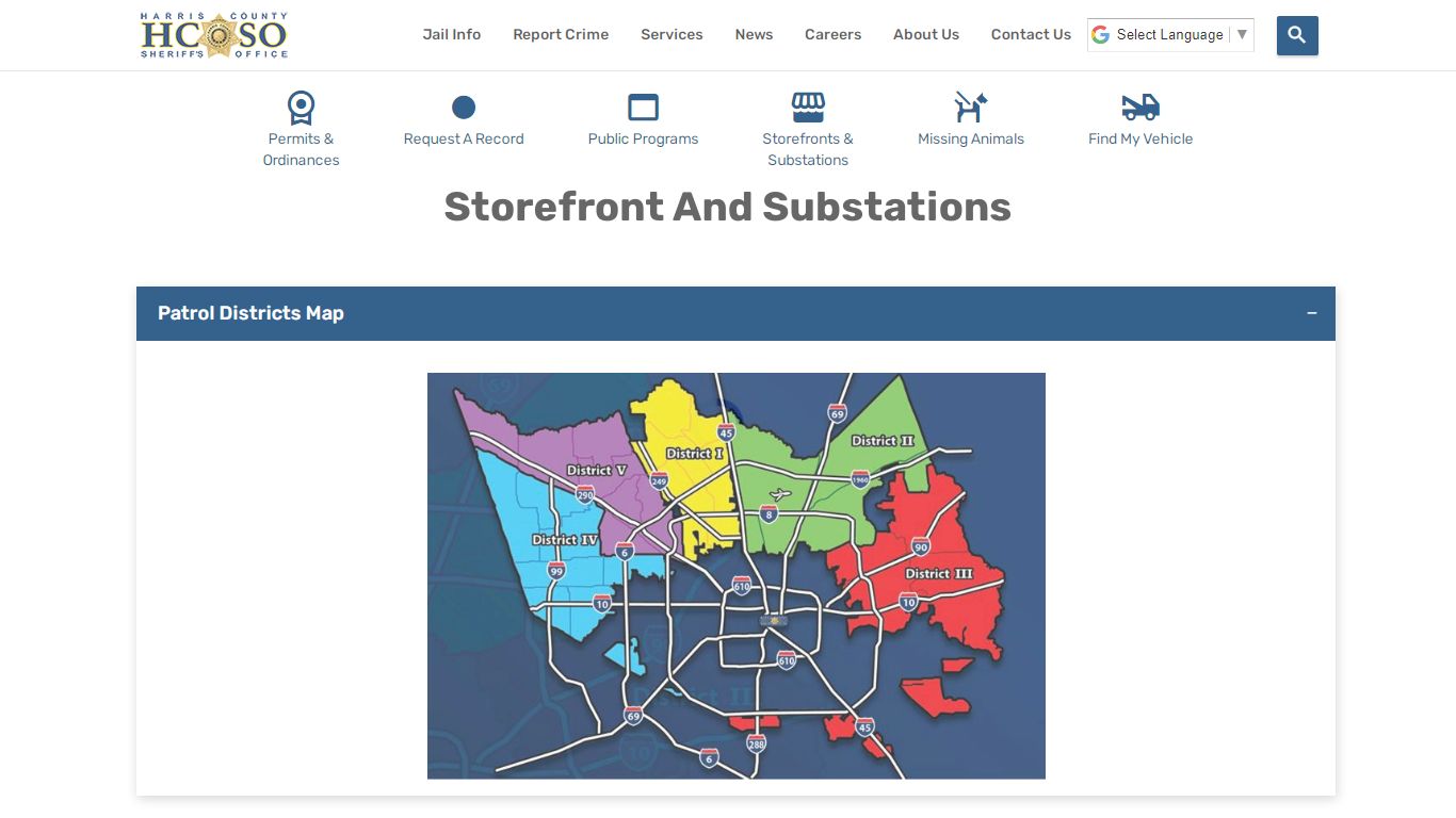 Storefront and Substations - Harris County Sheriff's Office